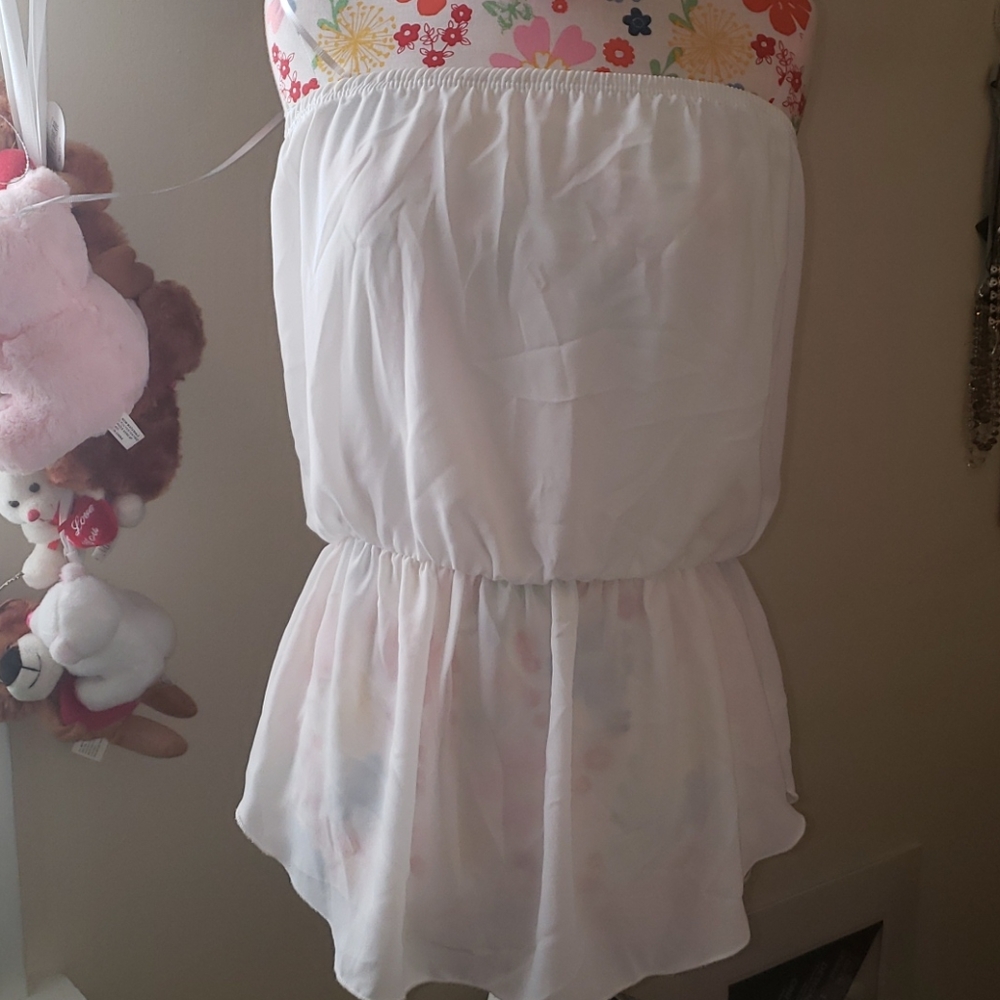 Strapless blouse